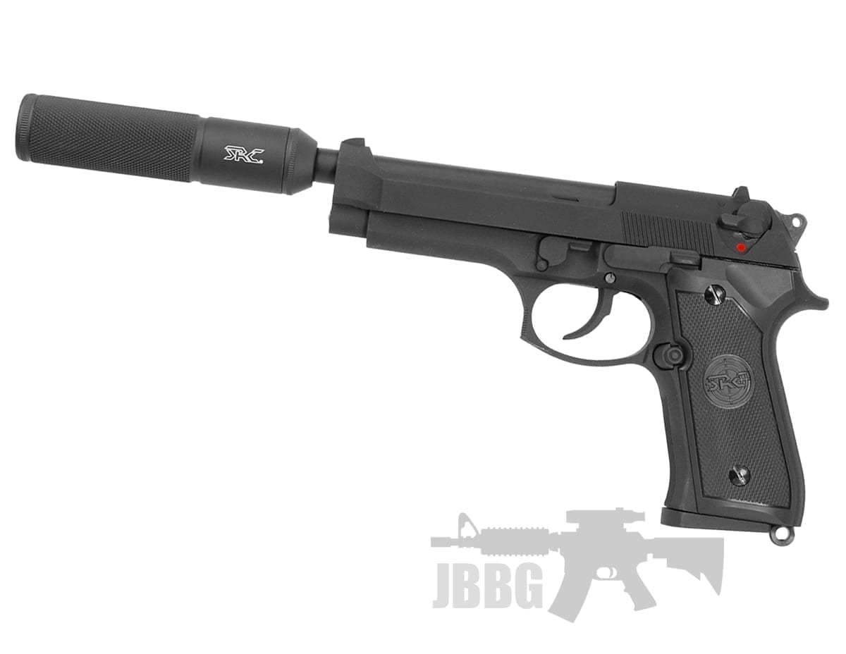 SR92 Co2 Airsoft Pistol with Silencer Just BB Guns Ireland