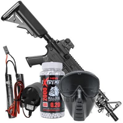 Bulldog M4 PI RIS Airsoft Gun Bundle Offer