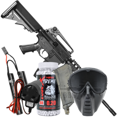Bulldog M4 PG RIS Airsoft Gun Bundle Offer