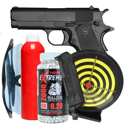 SR1911 S Gas Airsoft Pistol Bundle Offer Set