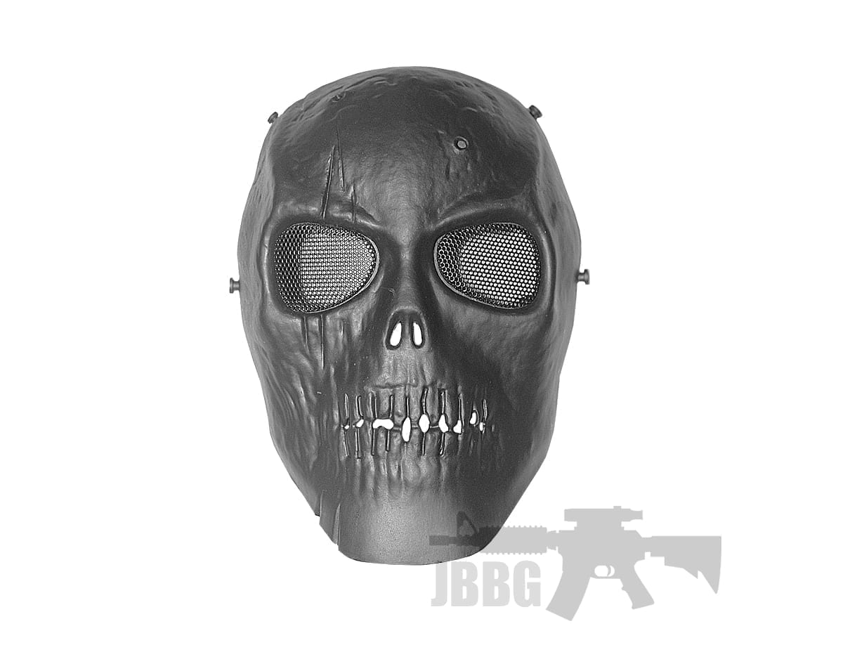 FULL FACE SKULL AIRSOFT MASK black mask at jbbg 1