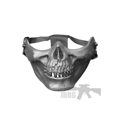 HALF SKULL MASK grey mask at jbbg 1