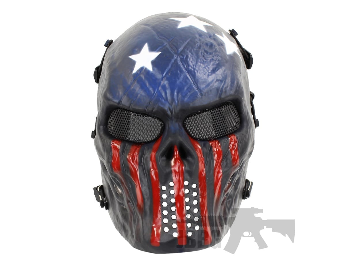 Painted Skull Airsoft Mask at Just BB Guns Ireland
