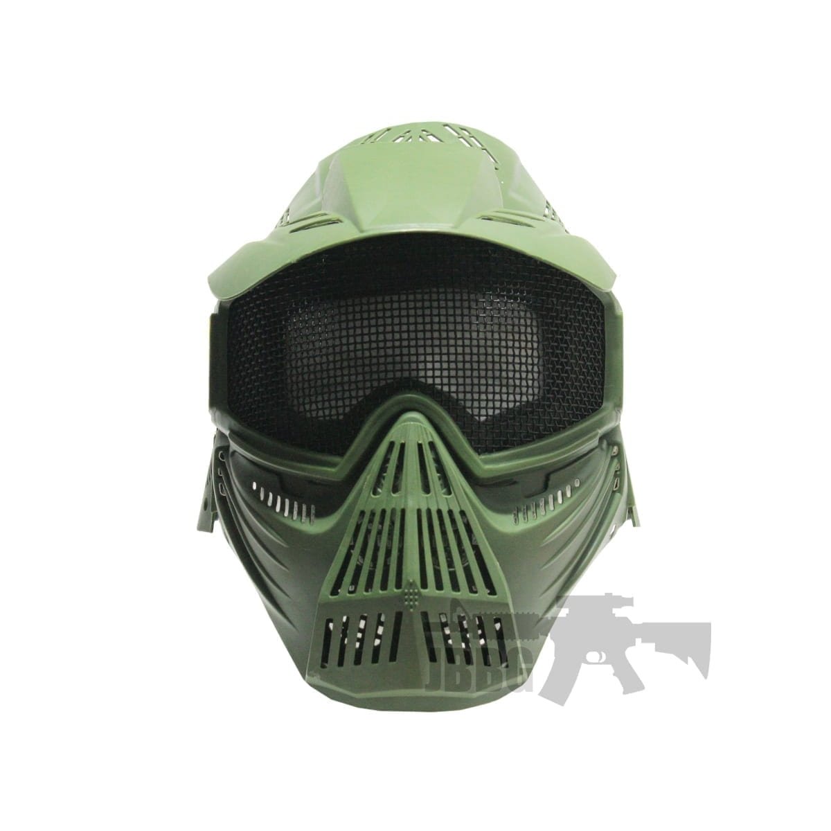 green airsoft mask black mesh 1 at jbbg