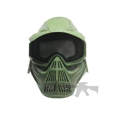 green airsoft mask black mesh 1 at jbbg
