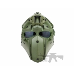 green tactical helmet mask 1111