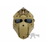 tan tactical helmet mask 111