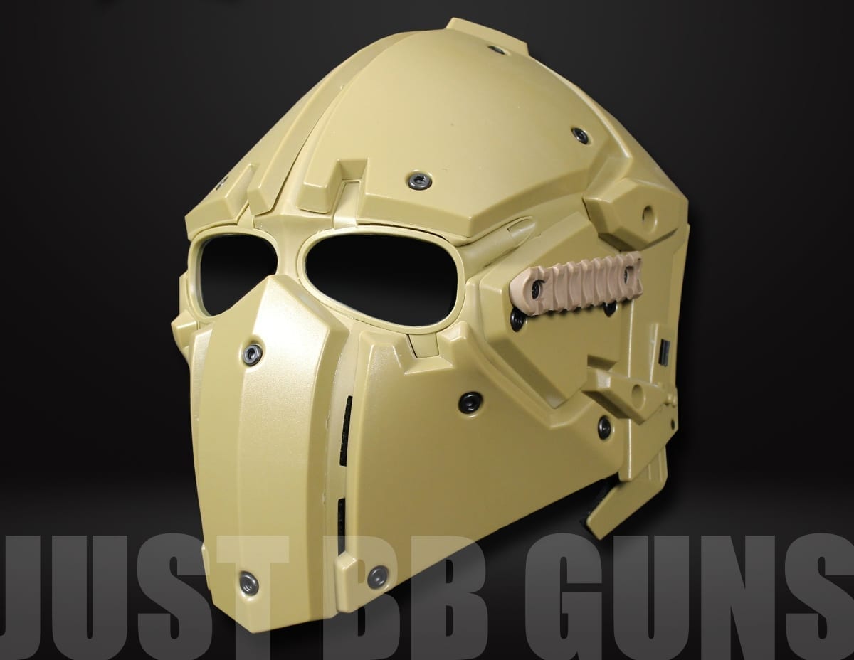 Airsoft Tactical Helmet with Full Face Mask at Just BB Guns Ireland