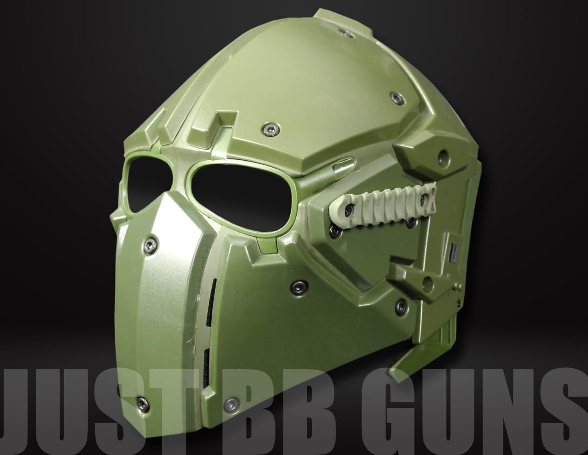 Airsoft Tactical Helmet with Full Face Mask at Just BB Guns Ireland