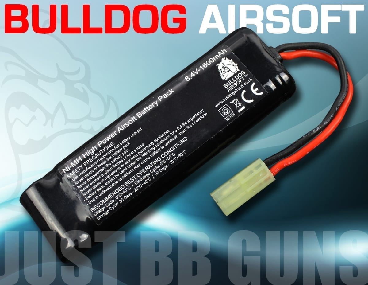 8.4V 1600 Bulldog Airsoft Crane Battery at Just BB Guns Ireland