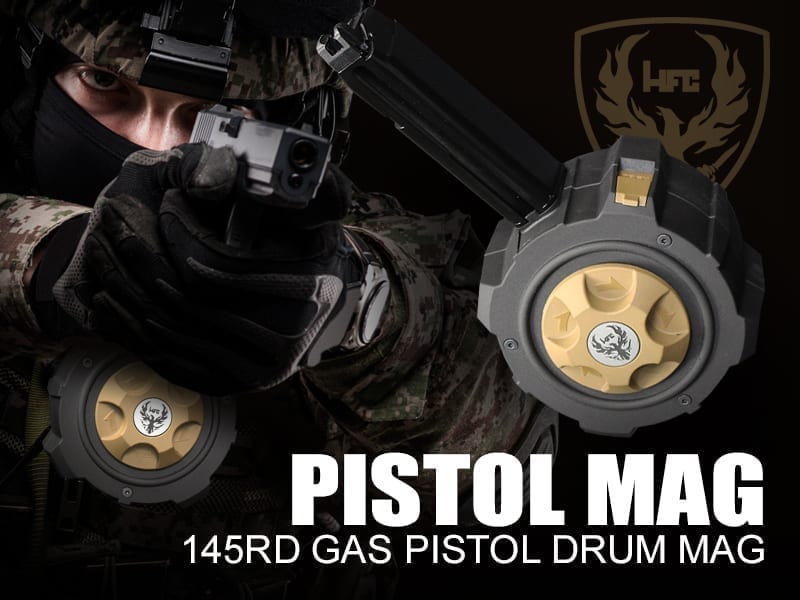 hfcpistolairsoftdrumgasmagatjbbg Just BB Guns Ireland