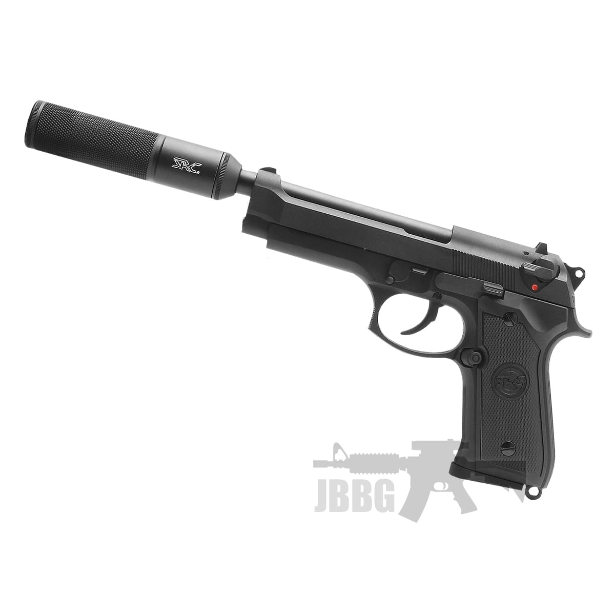 Sr92 Gas Airsoft Pistol with Silencer Just BB Guns Ireland
