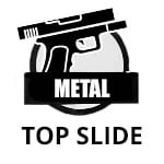 metal top slide pistol icon