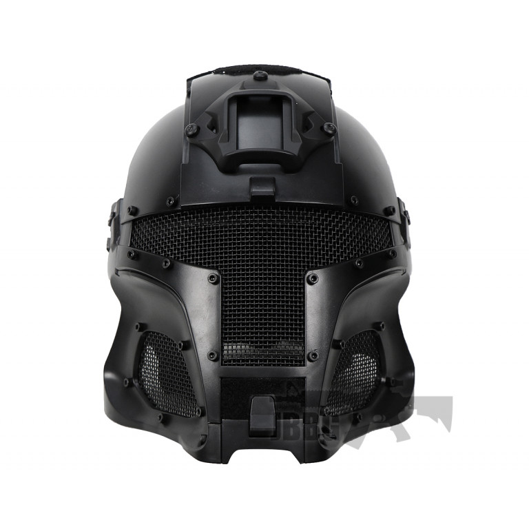 Medieval Iron Warrior Full Head Coverage Airsoft Helmet and Mask at