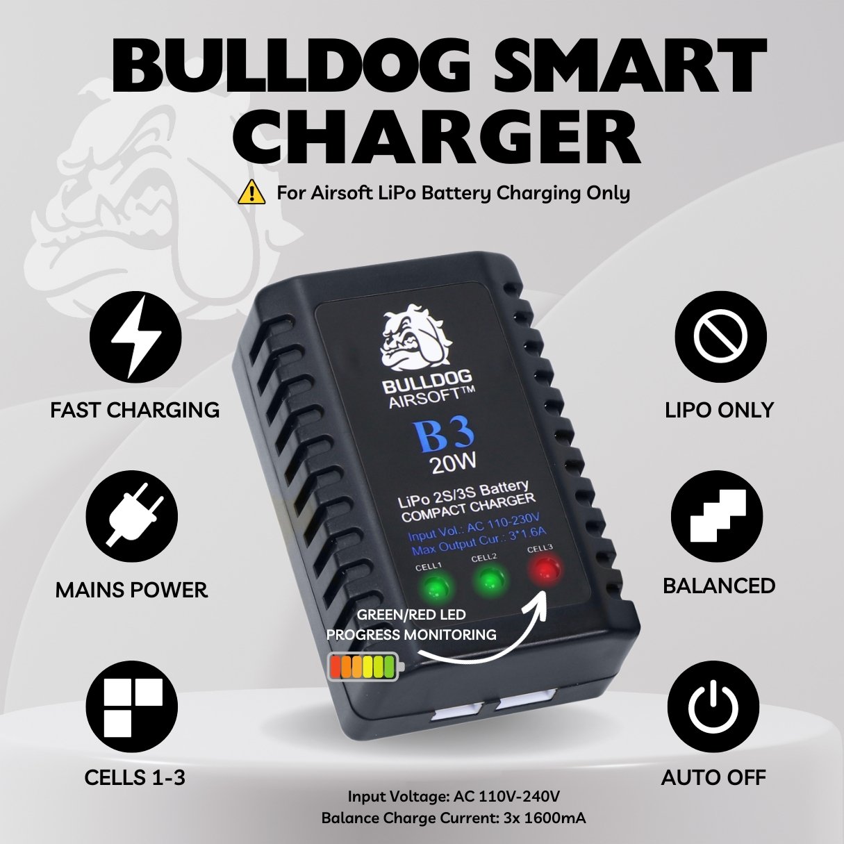 bulldog battery smart charger lipo info