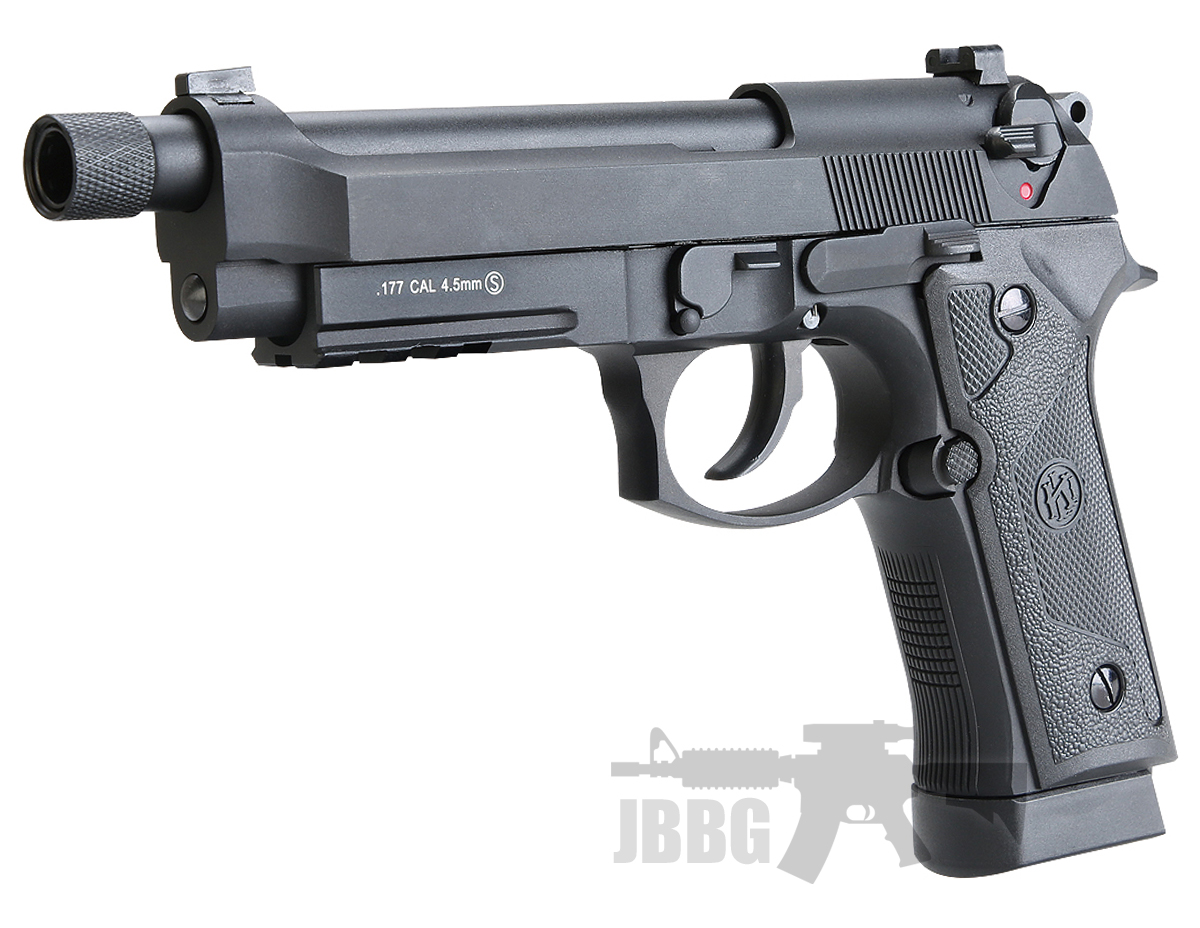 KL M92 Co2 Blowback Airsoft Pistol with Threaded Barrel