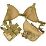 tan chest pistol holster 1 Q005