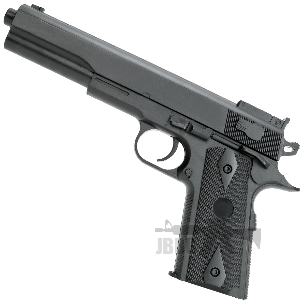 UKARMS Compact 1911 Airsoft Handgun - G10 All Metal - Drop Down Clip - Black