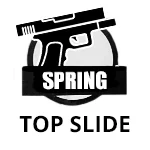 spring top slide pistol icon