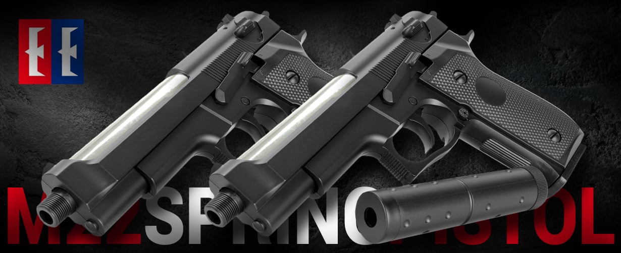 M22 Airsoft Pistol with Silencer Just BB Guns Ireland