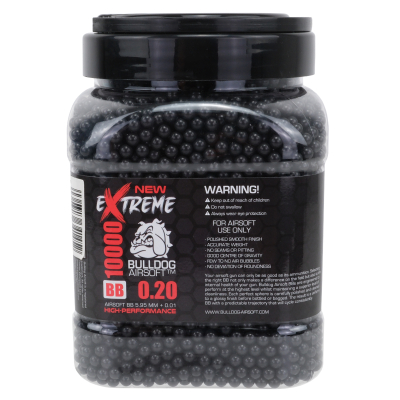 Extreme Bulldog 0.20g Black 10000 Airsoft BB Pellets