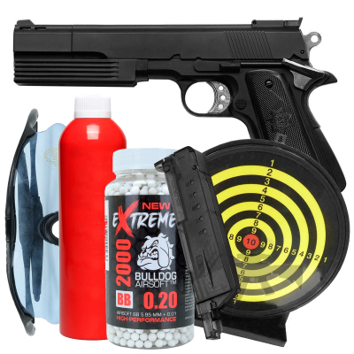 HG125 Gas Airsoft Pistol Bundle Offer Set