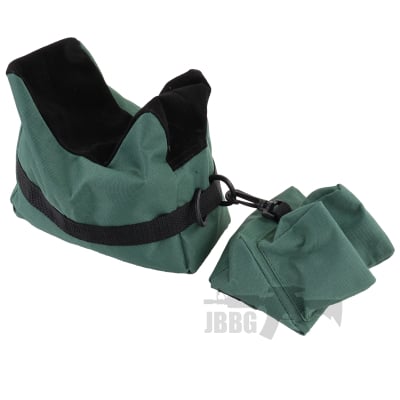 Front and Rear Bench Bag Rest Set Green Black TQ55