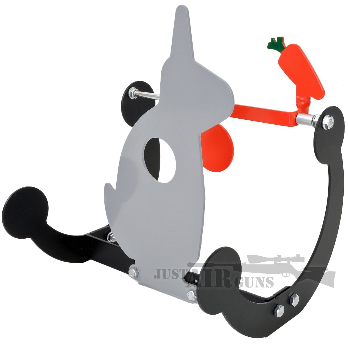 Knockdown Rocking White Rabbit Metal Target 153872