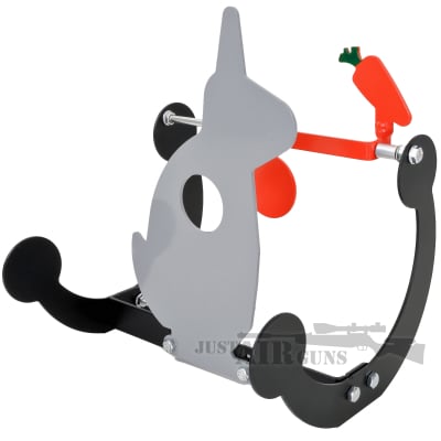Knockdown Rocking White Rabbit Metal Target 153872