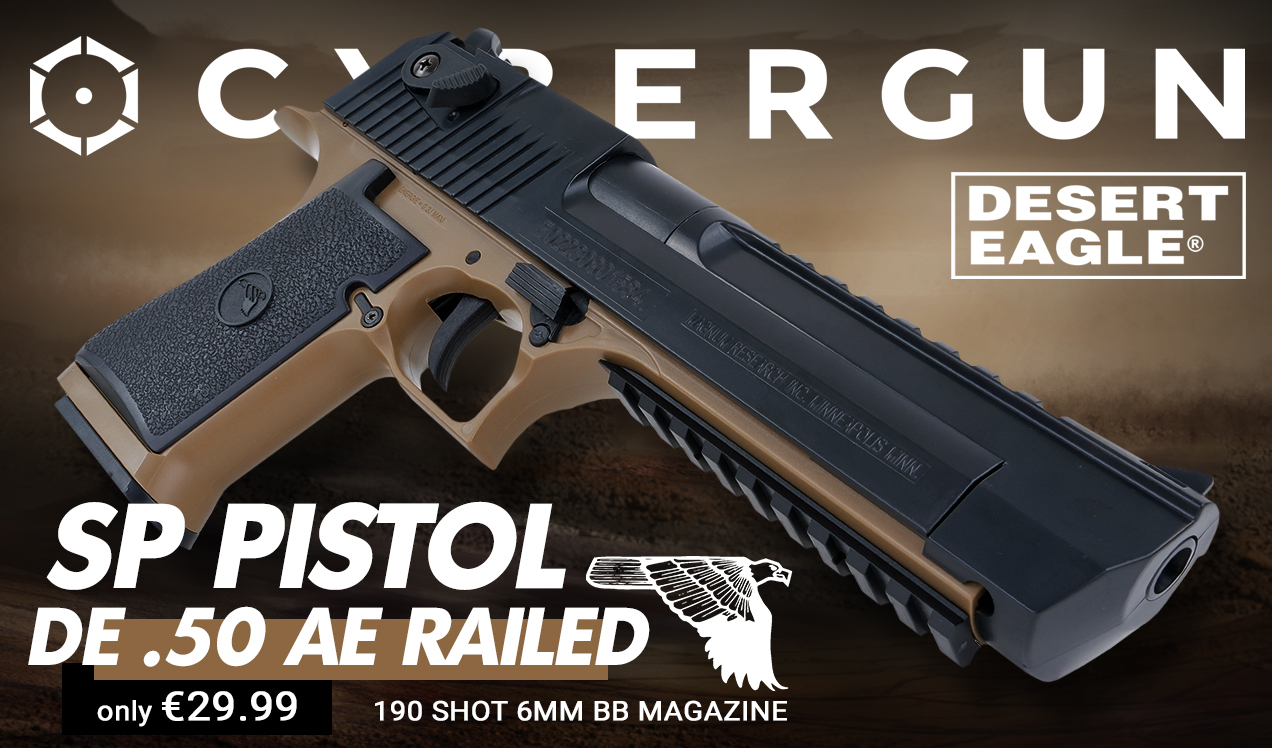 Cybergun Desert Eagle 50 AE Railed Airsoft Pistol B10