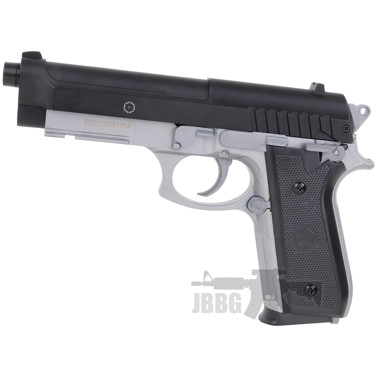 Cybergun PT92 HPA Spring Airsoft Pistol Dual Tone Black Silver 1
