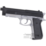 Cybergun PT92 HPA Spring Airsoft Pistol Dual Tone Black Silver 1