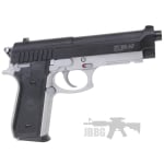 Cybergun PT92 HPA Spring Airsoft Pistol Dual Tone Black Silver 2