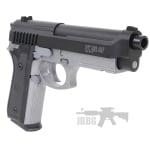 Cybergun PT92 HPA Spring Airsoft Pistol Dual Tone Black Silver 3
