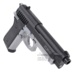 Cybergun PT92 HPA Spring Airsoft Pistol Dual Tone Black Silver 8