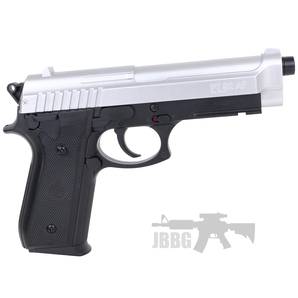 Cybergun PT92 HPA Spring Airsoft Pistol Dual Tone Silver Black 1