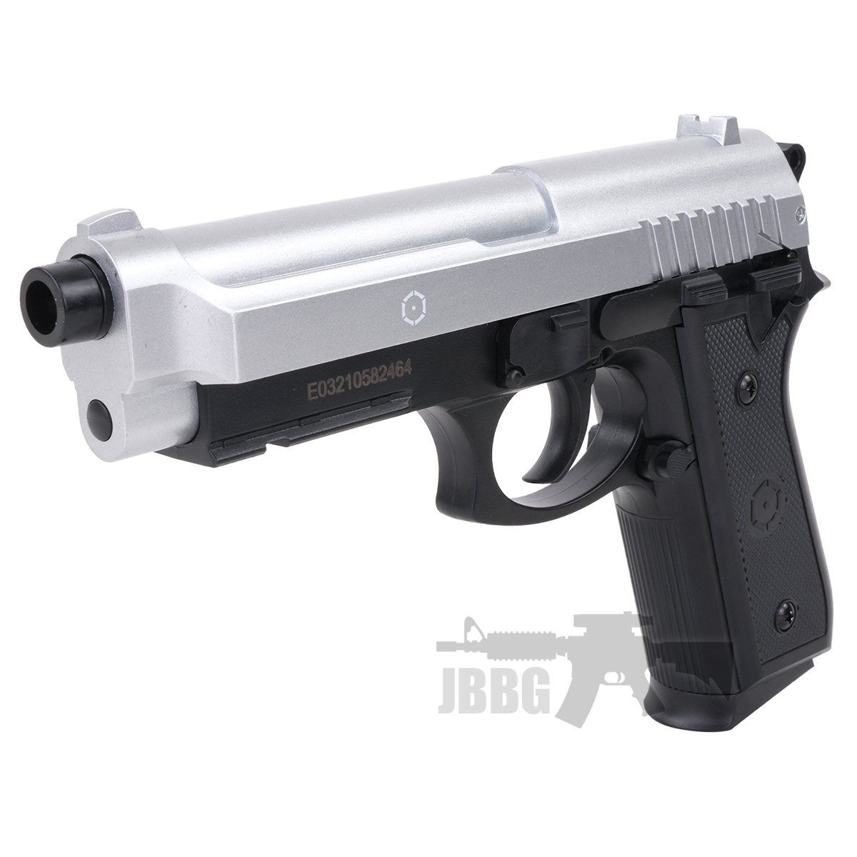 Cybergun PT92 HPA Spring Airsoft Pistol Dual Tone Silver Black 3
