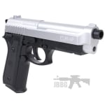 Cybergun PT92 HPA Spring Airsoft Pistol Dual Tone Silver Black 4