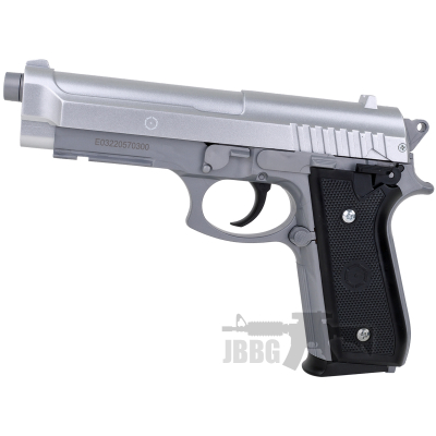 Cybergun PT92 HPA Spring Airsoft Pistol Silver 1