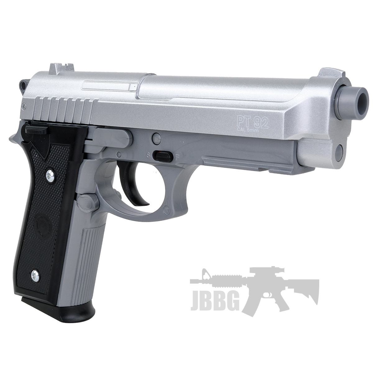 Cybergun PT92 HPA Spring Airsoft Pistol Silver 3