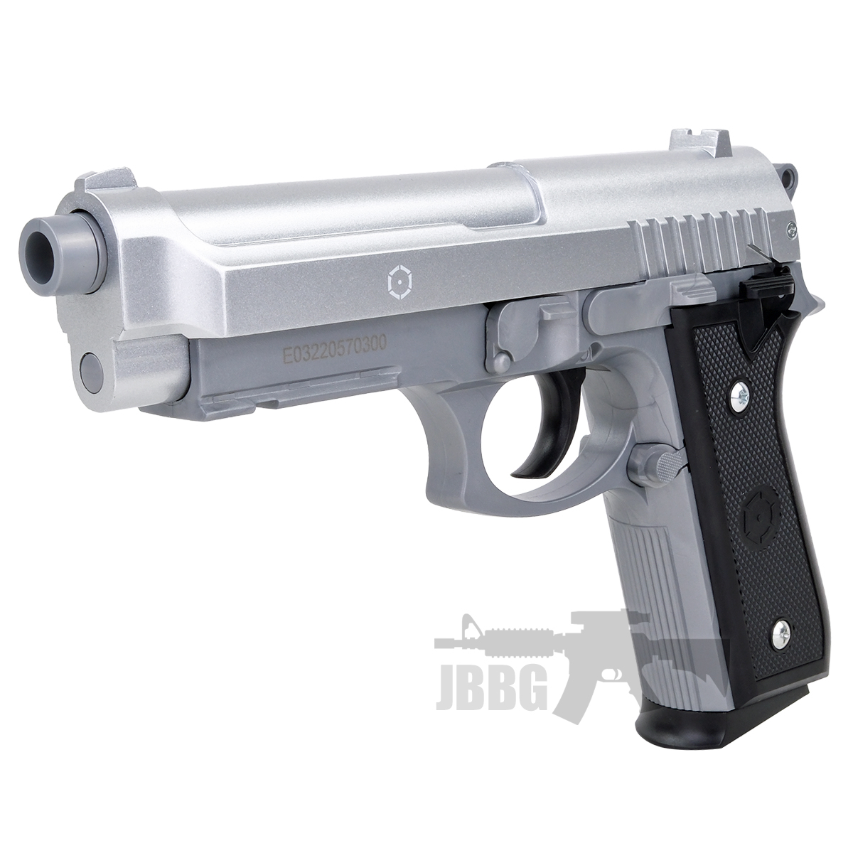 Cybergun PT92 HPA Spring Airsoft Pistol Silver 4
