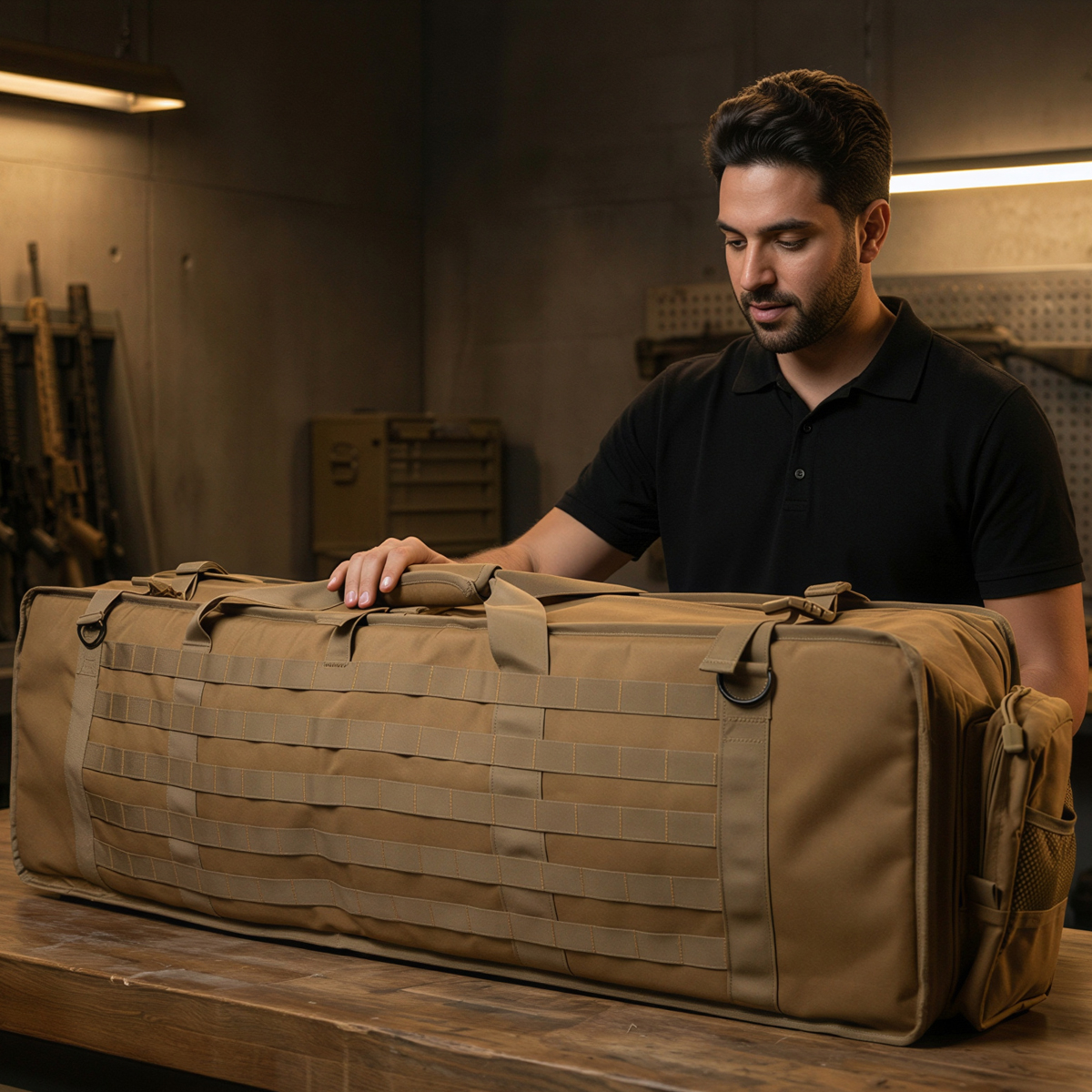 GB27 249 Tactical Feature Pack Gun Bag Tan 115cm IE
