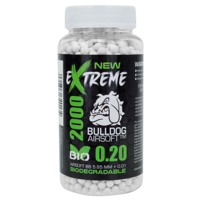 Extreme Bulldog 0.20g Bio 2000 Airsoft BB Pellets
