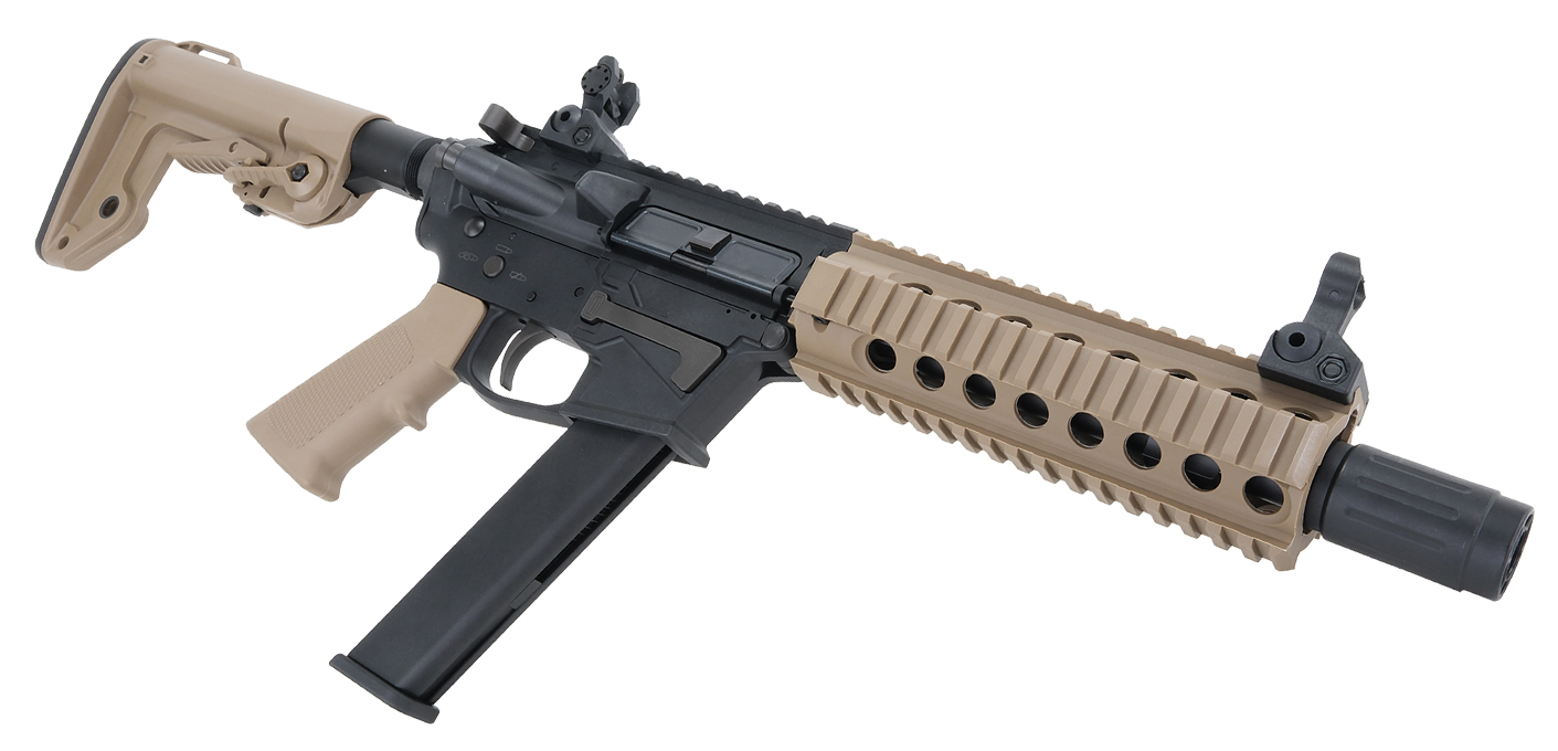 Bulldog TWS 9mm Carbine Gas Blowback Lite Airsoft Gun Tan w