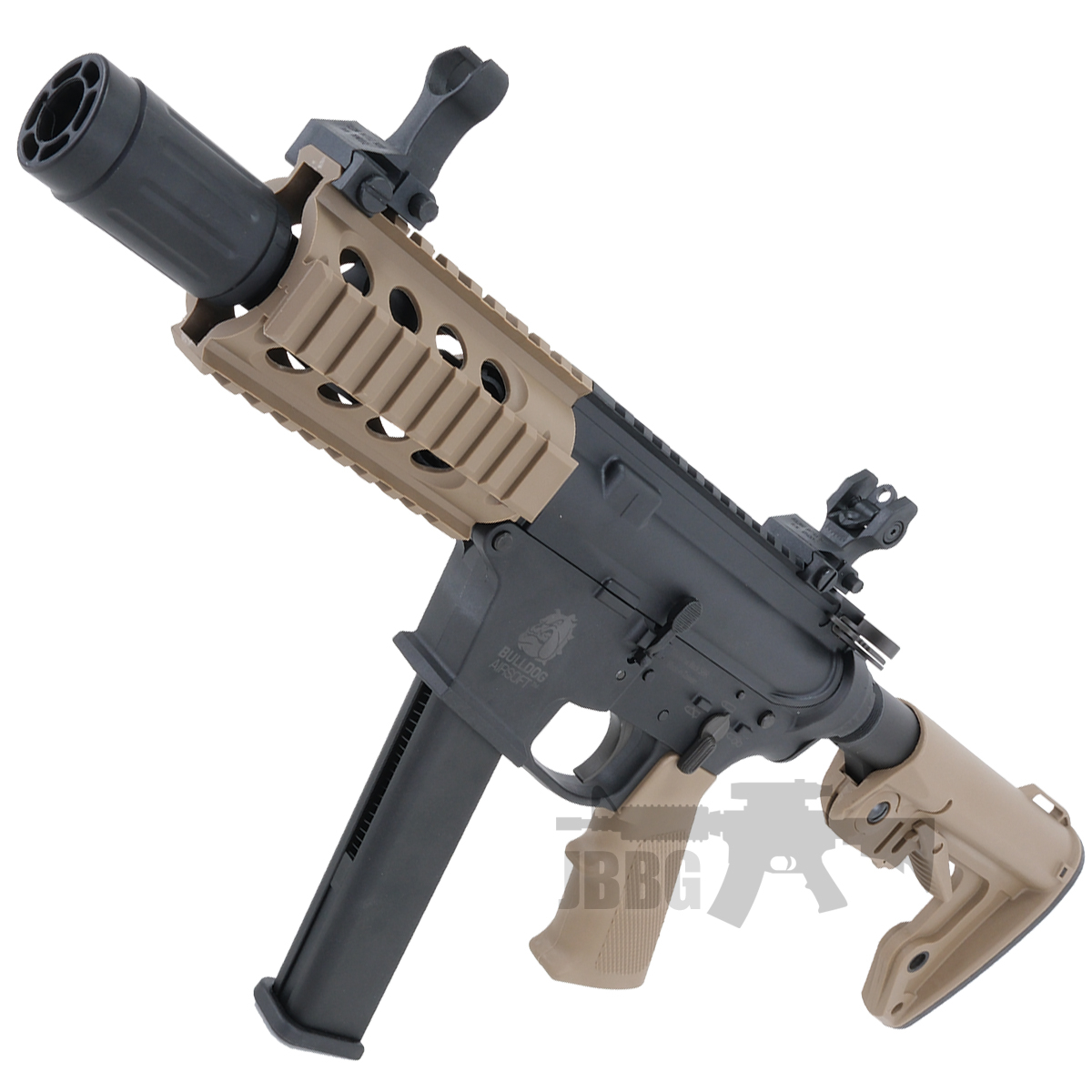 Bulldog TWS 9mm SRB Gas Blowback Lite Airsoft Gun Tan 5