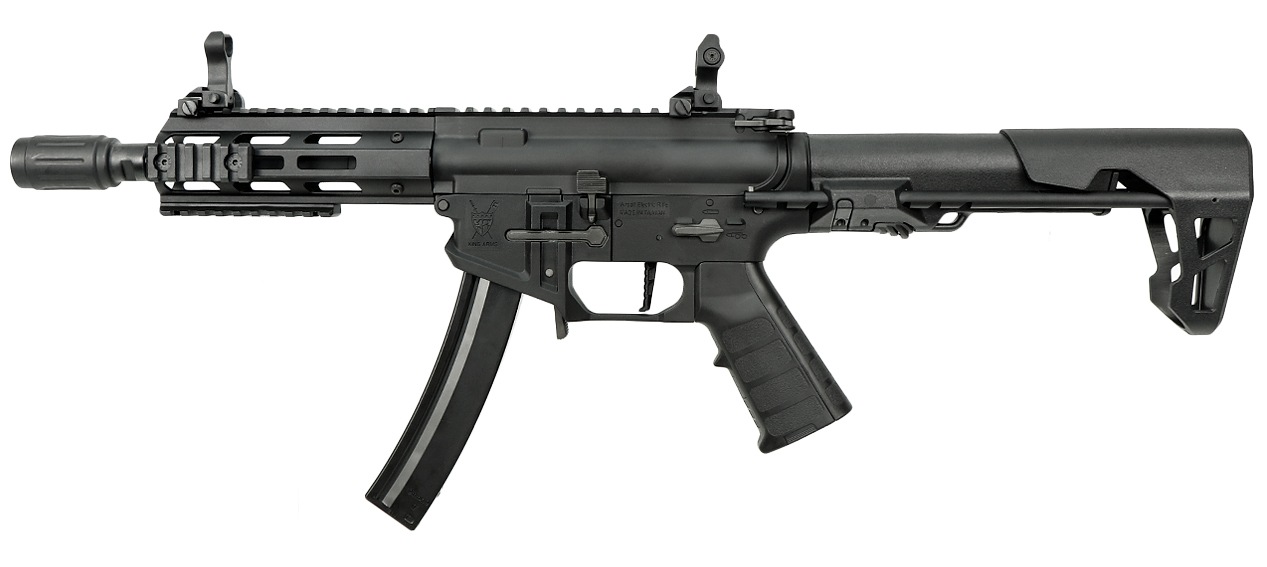 King Arms PDW 9mm SBR M Lok Airsoft AEG Rifle w