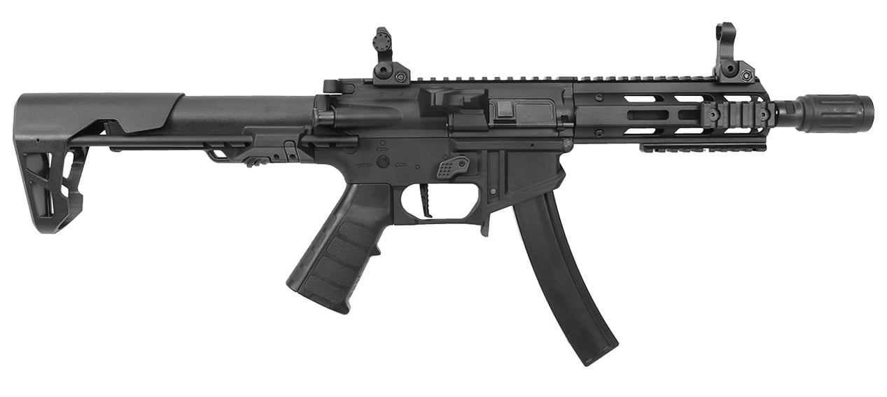 King Arms PDW 9mm SBR M Lok Airsoft AEG Rifle w1