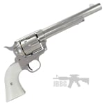 King Arms SAA 45 Peacemaker Airsoft Gas Revolver M – Silver 2
