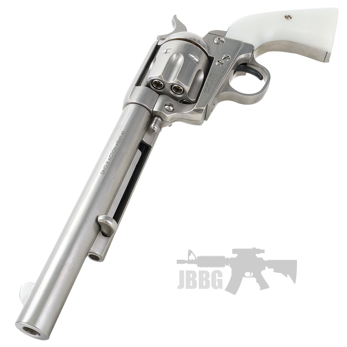 King Arms SAA 45 Peacemaker Airsoft Gas Revolver M – Silver 9