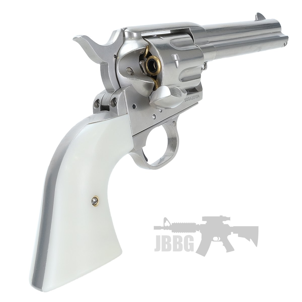 King Arms SAA 45 Peacemaker Airsoft Gas Revolver S – Silver 7